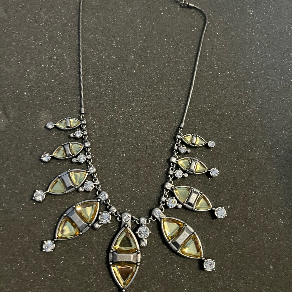 Lia Sophia Gold and Silver Statement Necklace